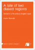 Cover for Forthcoming: A tale of two dialect regions: Sranan's 17th-century English input