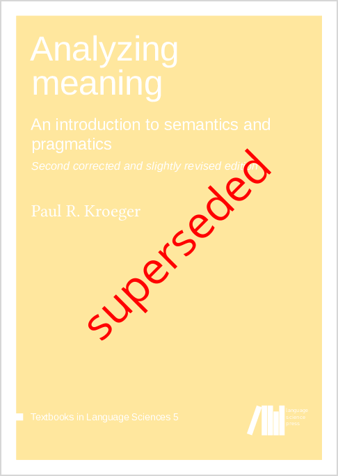 Analyzing Meaning An Introduction To Semantics And Pragmatics